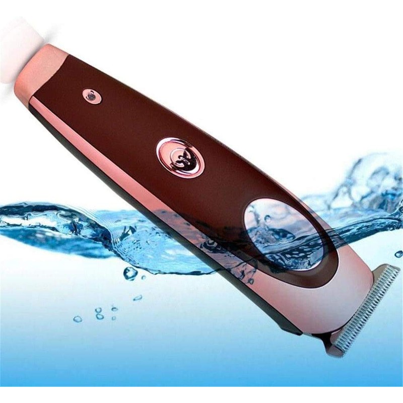 Mopoq Waterproof Professional Electric Trimmer 0.1mm Steel Blade Beard Trimmer,