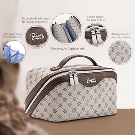 Cosmetic Bag Organizer Travel, Compact Lightweight Accessory for Travel and Daily Use - BOYATU Makeup 3 Make up