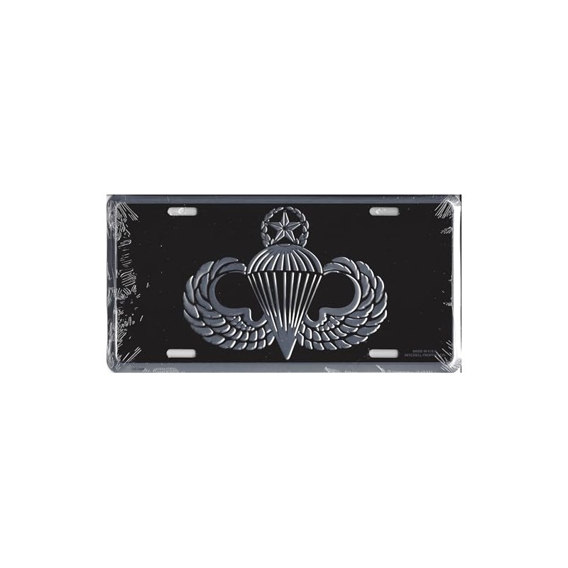 Army Master Paratrooper Wings License Plate