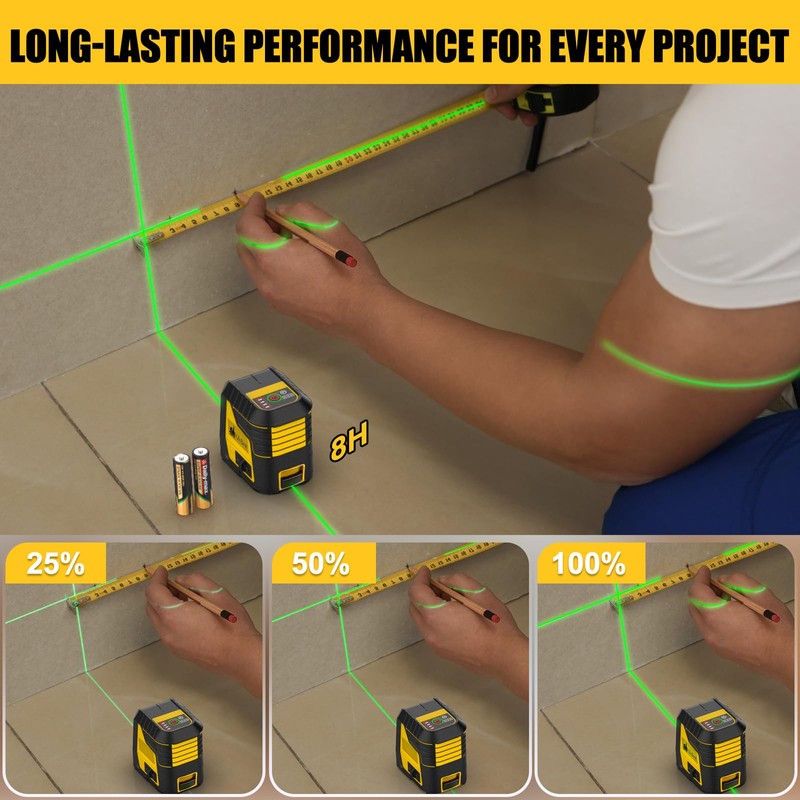 Laser Level with Tripod, Green Cross Line Laser Lever with