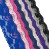 LUMKET 3.15 Inches Wide Stretch Lace Ribbon with Floral Pattern