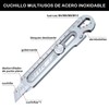 Cortador de Cajas Retráctil de Acero Inoxidable, Cuchillo Multiusos, Cuchillo