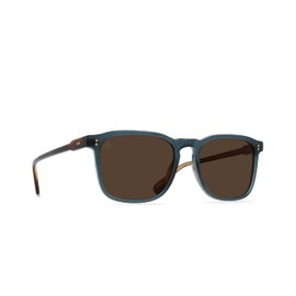 RAEN Ð Wiley Ð Mens Lightweight Square Frame Sunglasses UV Protection - Cirus/Vibrant Brown Polarized Lens (Size 54 MM)