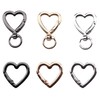 ZROSDSGY 12 Pcs Heart Swivel Spring Clasps，Metal Spring Key Chain