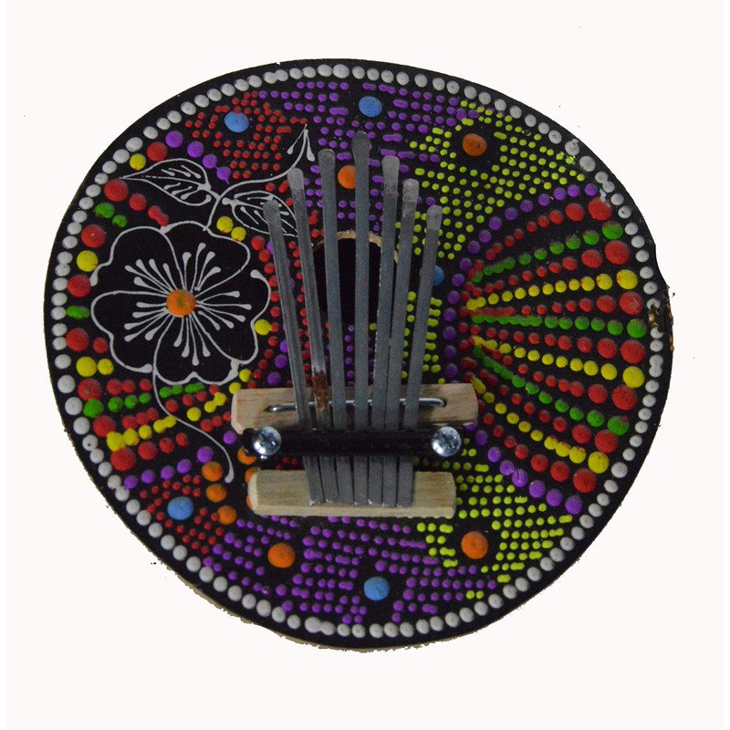 Kalimba Thumb Piano Mbira 7 keys Coconut Shell Musical Instrument