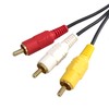 Fuji Parts FVC-129C AV Cable, Pin Plug, RCA x 3