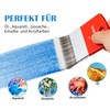 COOZEE Flat Paddle Brush Set, Wooden Handle, Scale Bristle Brush