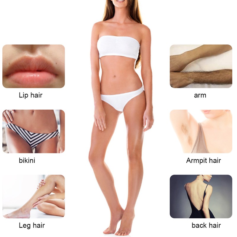USB Women Waterproof Electric Body Hair Removal Machine Devices with