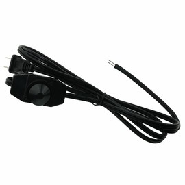 CZQC Rotary Dimmer Switch 110-125VAC 50/60Hz Power Cable Knob Adjustable Controller Switch with 1.8m/5.9ft Extension Power Cord Light Dimmer