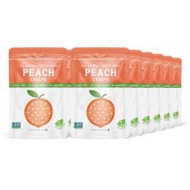 Nature’s Turn Freeze-Dried Fruit Snacks, Peach Crisps, Pack of 12 (0.53 oz Each)