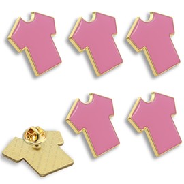 6/Pcs Pink Shirt Day Lapel Pins 1 “ -Canada Anti Bullying Day Brooch Badge Souvenir For Kids Child Clothes Bags Hats