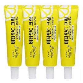 Wellbeing Health [웰빙헬스] 예쁜얼굴 비타민C 크림 피부광채 미백 기능성 크림 25g X 4개 [Wellbeing Health] Pretty Face Vitamin C Cream Skin Radiance Whitening Functional Cream 25g X 4 Pieces
