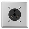ELEGRP NEMA TT-30R RV Receptacle, 30A 125V Flush Mounting Power