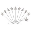 sourcing map 10 Pcs Stainless Steel Fruit Sticks, Cocktail Sticks