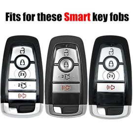 ELOHEI for Ford Key Fob Cover Case, Soft TPU Key Fob Case Protector Holder for 2017 2018 2019 Ford Fusion F150 F250 F350 F450 F550 Edge Explorer Escape Mustang Remote Keyless Entry (Green)