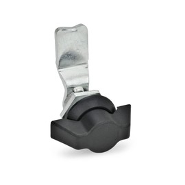 Ganter Normelemente Locks with control element, GN 115-SK-10, actuation with plastic knob, 1 piece