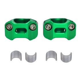 Motorcycle CNC Handlebar Riser 22mm 28mm Bar Mount Clamps For EXC KLX KXF YZF CRF XR SX SXF YZ Motorbike Motocross Dirt Pit Bike 7/8" 22mm to 22mm 7/8" 1 1/8" 28mm Scooter (Green)