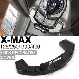 For Yamaha X-MAX 125 250 300 (2017-2023) X MAX 400 (2018-2023) Decorative Cover for Electric Lock CNC Door (Black)