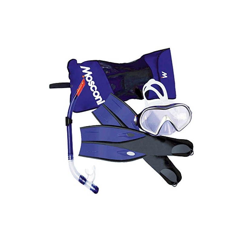 Mosconi Unisex Senior Bora Trio Snorkel Set, XXL