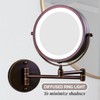 OVENTE Wall Mounted Lighted Makeup Mirror, 7" Double Sided 1X/10X