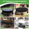 Somivrusa Fire Pit Cover Round for In-Ground Fire Pits, 66"