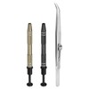sourcing map 3pcs Diamond Tweezer Holder Pick Up Tool Set