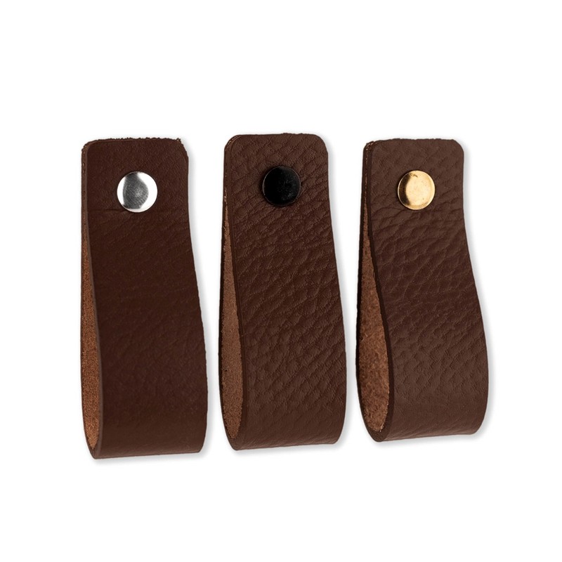Brute Strength - Leather Handles for Furniture - Brown -