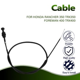 Carburetor Choke Cable and Starter Valve Plunger Fit For Honda Rancher 350 TRX350 Foreman 400 TRX400 By MOPASEN