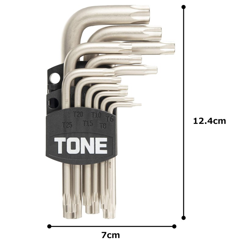TONE Torx L Shape Wrench Set TXLN1200H Contents: 12 Pieces