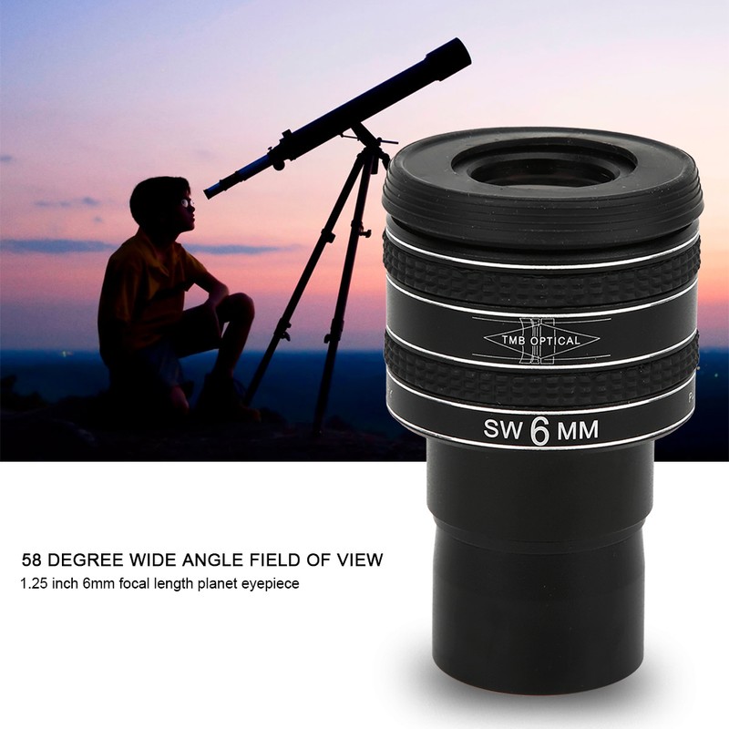 1.25inch 58 Degree 6mm Planetary Eyepiece for Astronomy Telescope Monocular