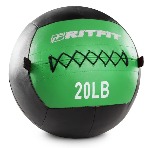 RitFit Soft Medicine Ball/Wall Ball for Strength and Conditioning Workouts,