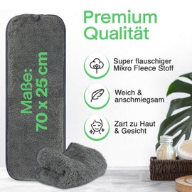 Kosmetex Cosmetic Compress Cloth Microfibre 25 x 70 cm Soft Fluffy Premium Compress Cloths for Studio & Wellness Compress Warmer (Pack of 3)