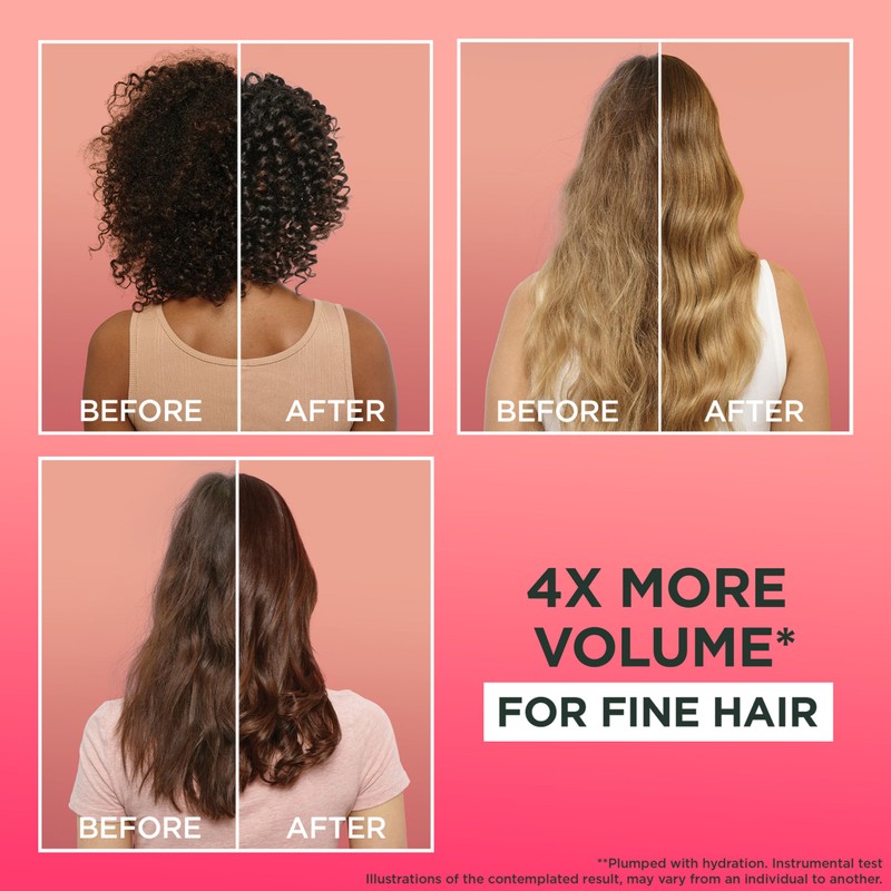 Garnier Fructis, 3-in-1 Hair Mask, Plumping & Hydrating, Hair Food