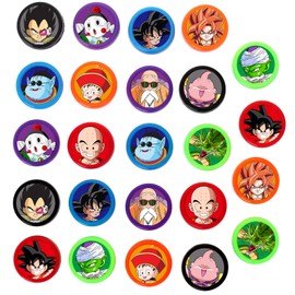 24 Pcs Dragon Themed Stampers, Ball Z Birthday Party Supplies, Classroom Rewards Prizes, Goody Bag Treat Bag Stuff for Goku Birthday Party Gifts