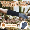 HLDD HANDLANDY Long Gardening Gloves for Women Men - Leather
