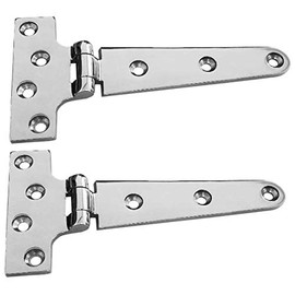 Two Extra Heavy Duty Cast Stainless Steel "T" hinges 6"