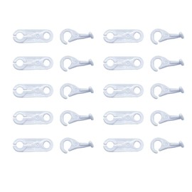 Yoogeer 10 Pairs Replacement Parts for Thomas Train Trackmaster Toys Couplers Hooks Eyes -White