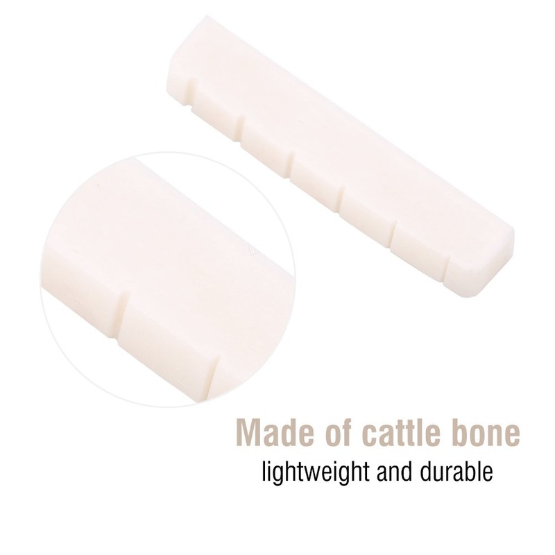 2Pcs Electric Guitar Nut 6 String BassTone Bridge Nut String