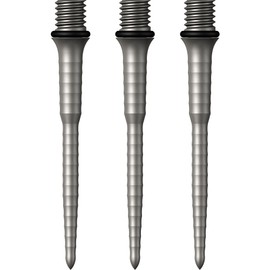 Mission Darts Points Titanium Ripple Titanium Conversion Point 34 mm Silver (X2658)