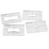 Nested Bow Tie Router Inlay Template Set - Durable 6mm