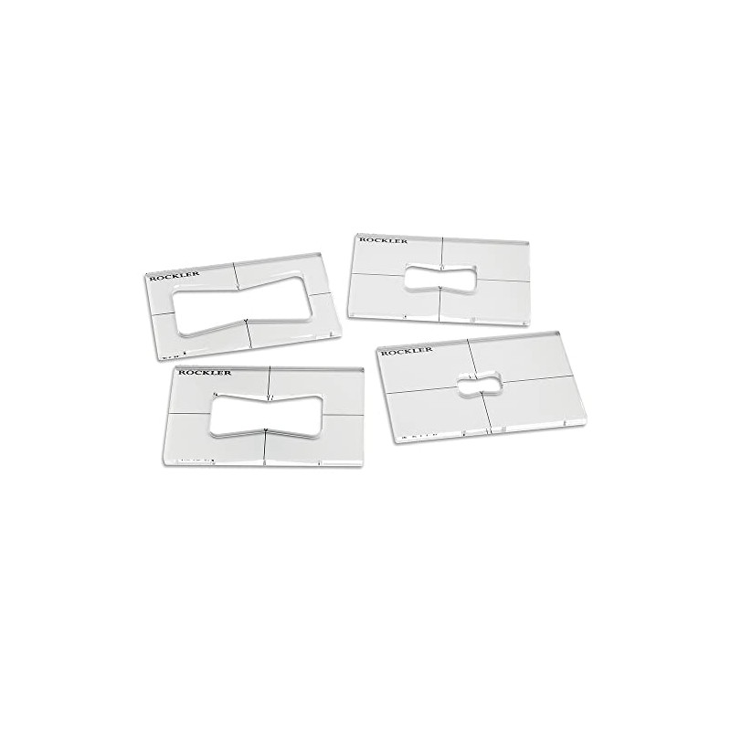 Nested Bow Tie Router Inlay Template Set - Durable 6mm