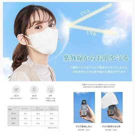 OKUYOSHI 3D Sculpted Mask, Easy to Breathe, 52 Pieces, Face-Slimming Mask, Bicolor, Non-Wired, Non-Woven Fabric, Disposable, Three-Layer Construction, High Fit, Fashionable, Painless Ears