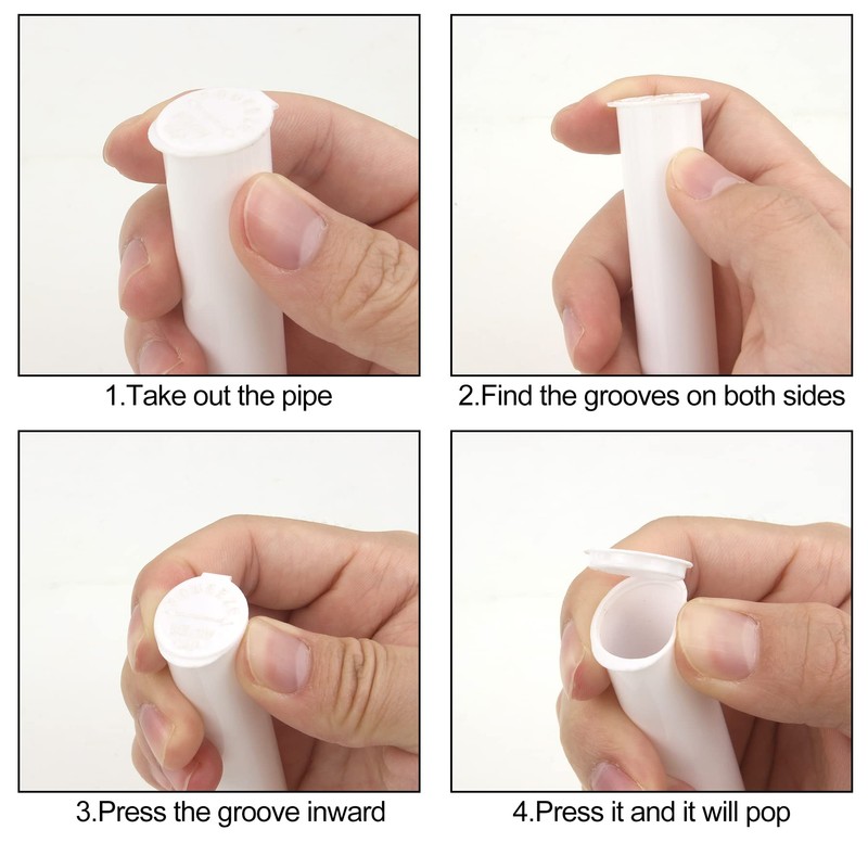 TORMEN 116mm Tubes, Sealing Container Waterproof Airtight Smell Proof Odor