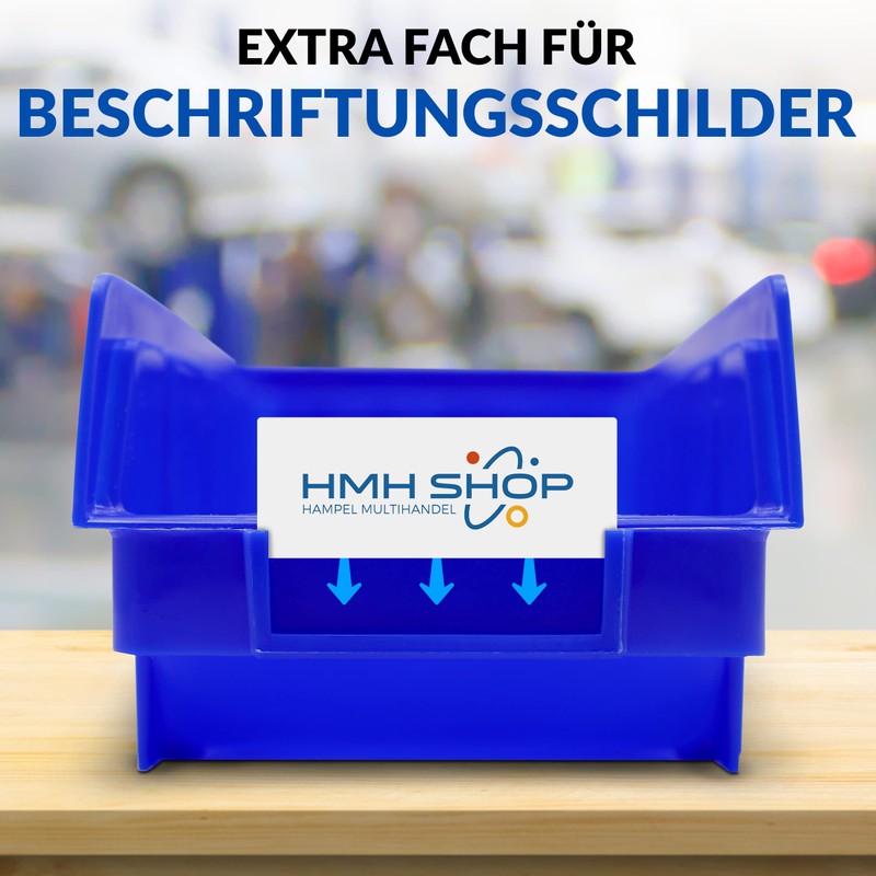 HMH 80 x Stacking Boxes, Blue, Size 2 + 16