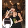 Clip on Bangs Fringe Hair Extensions Short Straight Clips in