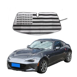 Car Windshield Sun Shade Compatible with Mazda MX-5 ND 2015-2024 Foldable UV Ray Reflector Auto Front Window Glass Sun Shade,Sun Visor Cover Block Heat and Sun Protection Accessories (Style B)