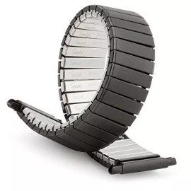 Flex, Speidel Speidel 18mm Twist-O-Flex Stainless Steel Stretch Metal Expansion Watchband