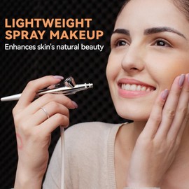 OPHIR 3x Air Brush Makeup Foundation, Deep Color Spray Foundation Makeup Airbrush Kit for Movie Stage Make up, Includes Light Brown, Medium Tan & Medium Dark 3 Airbrush Paints, 1oz/Bottle