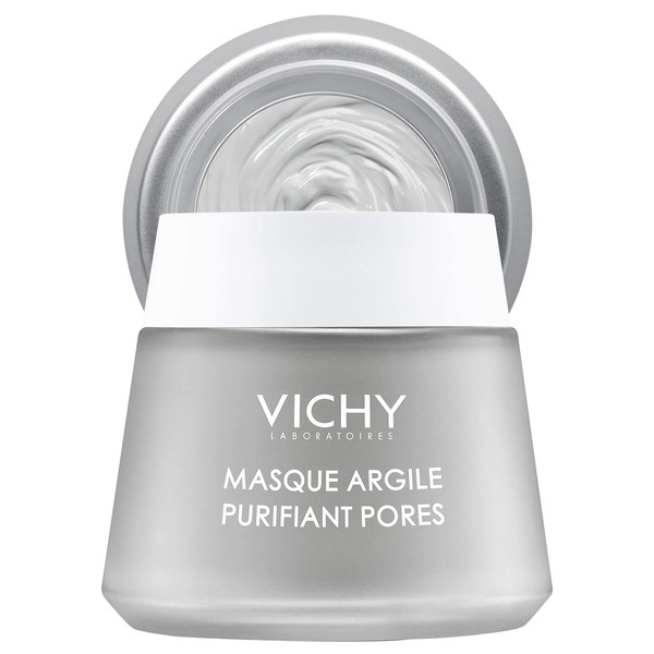 Vichy Pore Purifying Clay Face Mask with Aloe Vera, Pore Minimizer for Face, Multi-Masking Deep Pore Cleanser, Paraben-Free, 2.53 Fl Oz (Pack of 1)
