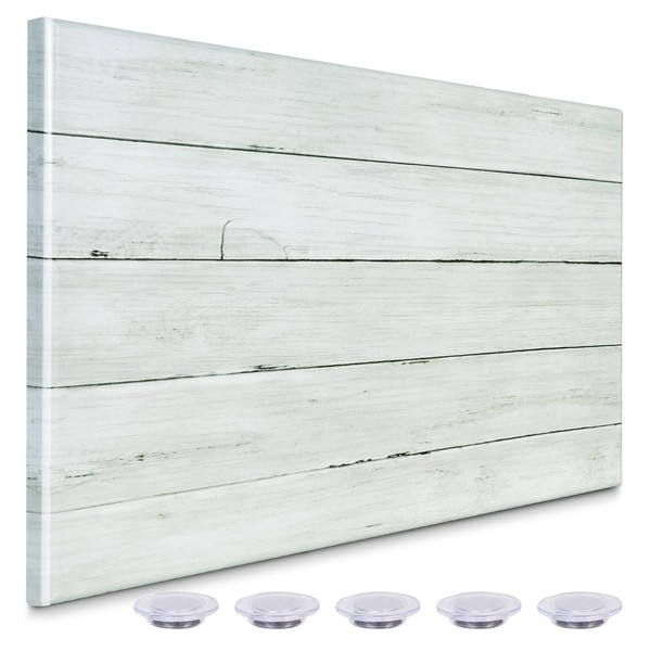 Aitakatta Wooden Planks Print Magnetic Surface Dry Erase Board, 30